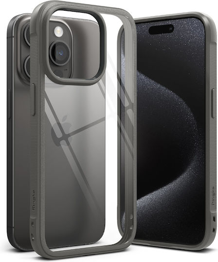 Ringke Fusion Bold Back Cover Plastic / Silicone Gray (iPhone 15 Pro Max)