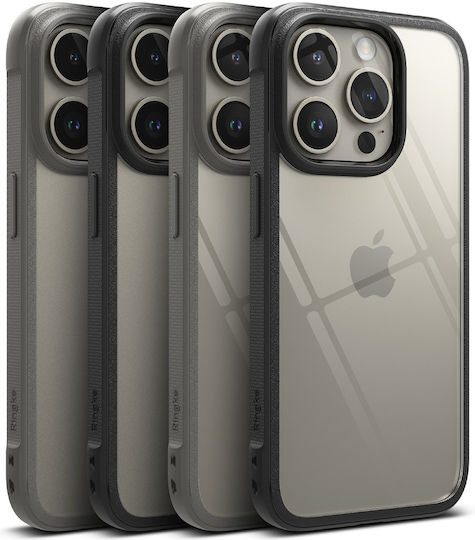 Ringke Fusion Bold Back Cover Plastic / Silicone Gray (iPhone 15 Pro Max)