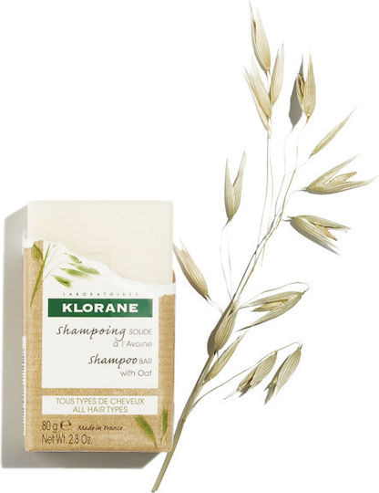 Klorane a l' Avoine Solid Shampoos for Sensitive Scalp for All Hair Types 80gr