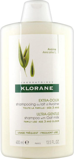 Klorane Oat Milk Σαμπουάν Όγκου για Όλους τους Τύπους Μαλλιών 400ml