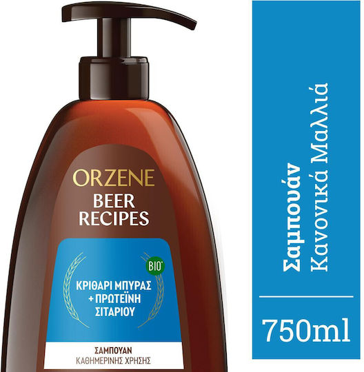 Orzene Bio Beer Recipes Pump Shampoos Glanz für Normal Haare 750ml