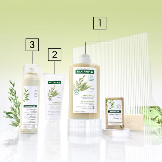 Klorane Oat Milk Σαμπουάν Όγκου για Όλους τους Τύπους Μαλλιών 400ml