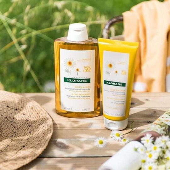 Klorane Chamomile за Руси Кичури Шампоан Възстановяване/Подхранване и Обем за Оцветени Коса 200ml