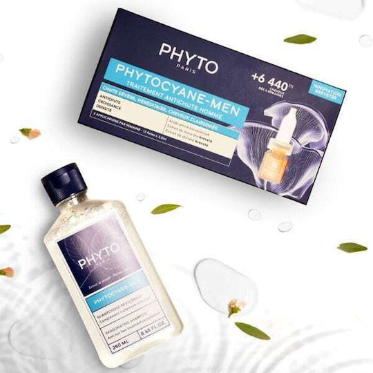 Phyto Phytocyane Men Σαμπουάν κατά της Τριχόπτωσης για Όλους τους Τύπους Μαλλιών 250ml