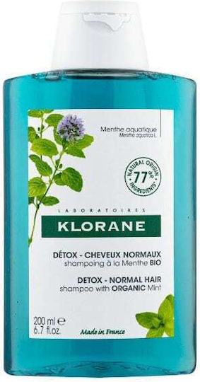 Klorane Bio Detox Mint Shampoos Reconstruction/Nourishment for All Hair Types 200ml