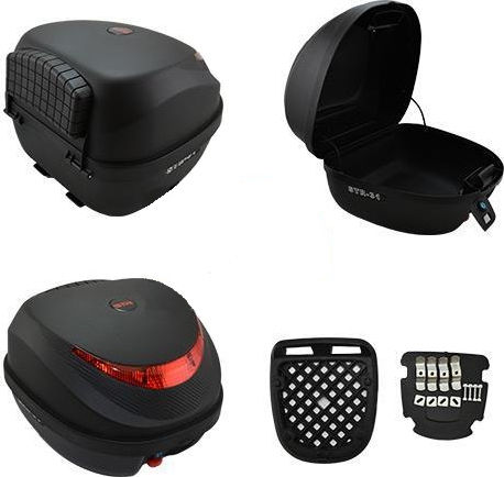 TEC 0831 Μπαγκαζιέρα Μοτοσυκλέτας 31lt Μαύρη