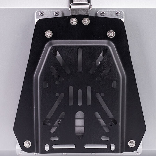 Black One Motorcycle Top Case Aluminum 65lt Silver