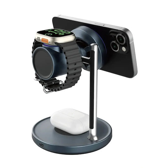 Wiwu Wireless Charger Qi2 30W Blacks (W041)