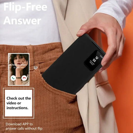 Tech-Protect Matte Wallet Δερματίνης / Σιλικόνης Μαύρο (Galaxy S25)