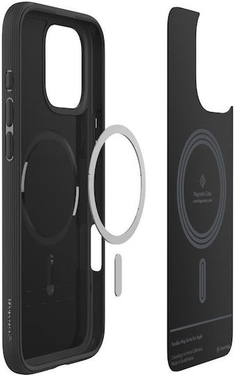 Caseology Parallax Mag Back Cover Σιλικόνης Matte Black (iPhone 16 Pro)