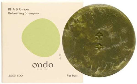 Ondo Beauty 365 Bha & Ginger Solid Шампоан за Дълбоко Почистване за Всички Типове Коса 70гр