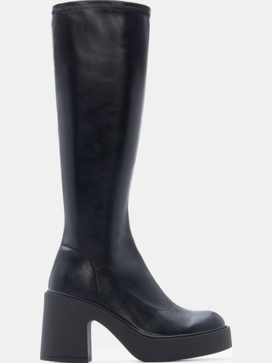Damenstiefel mit Hochabsatz Schwarz
