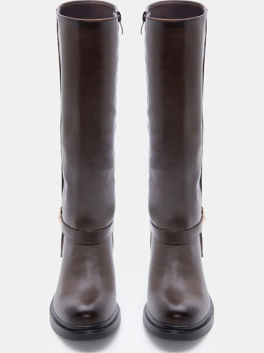 Suede Women's Boots Brown