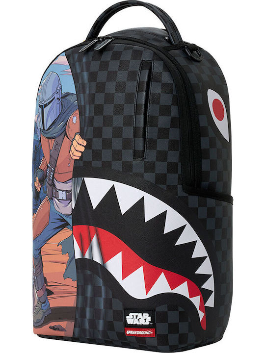 Sprayground Ученическа Раница За Гимназия С Джоб За Бутилка Star Wars Mando Grogu Get To Ship 29 x 15 x 45 см