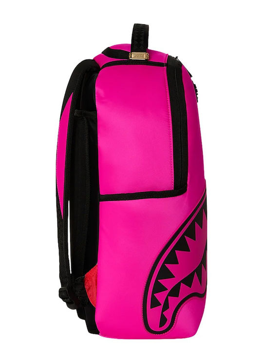 Sprayground Ghiozdan de Spate Pentru Școala Gimnazială - Liceu Shark Central Wht Stencil Shark Pink Nylon