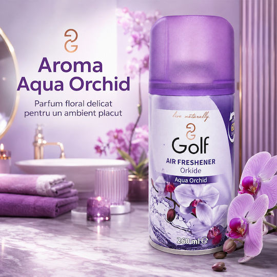 Golf Aqua Orchid Air Freshener Refill Compatible Automatic Devices 260ml