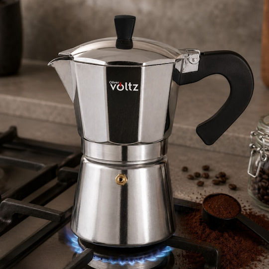 Voltz Μπρίκι Espresso Inox Ασημί