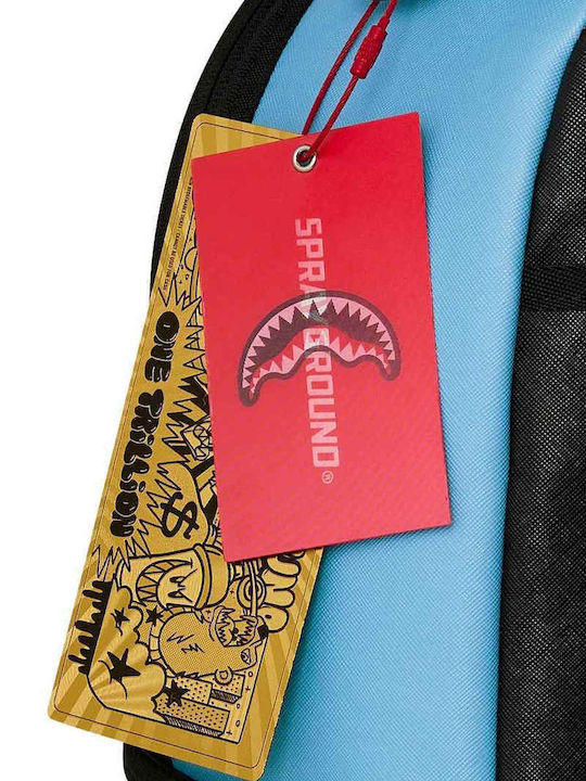Sprayground School Backpack for Middle School - High School Backpacks Shark Central Bubbly Blue
