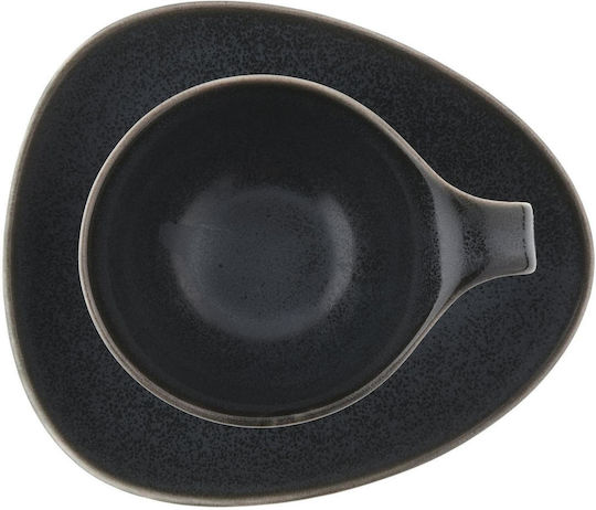 Duka Duka Kaffee Tasse aus Porzellan Schwarz 150ml