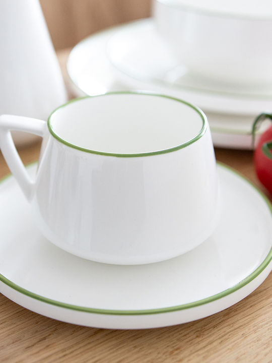 Duka Duka Kaffee Tasse aus Porzellan Grün 250ml