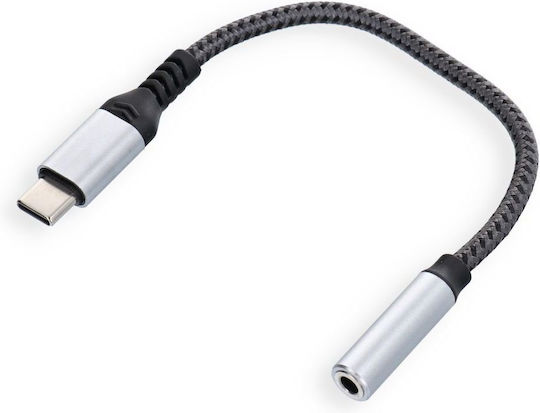 Blue Star USB-C Male to 3.5mm Female Grey