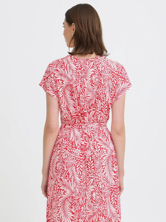 Summer Mini T-Shirt Dress Red