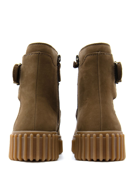 Torhill Leder Damen Stiefeletten Braun