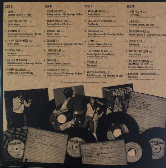 Various Intensified Sounds Beverley's Rock Steady Singles 1967 1968 Vinyl