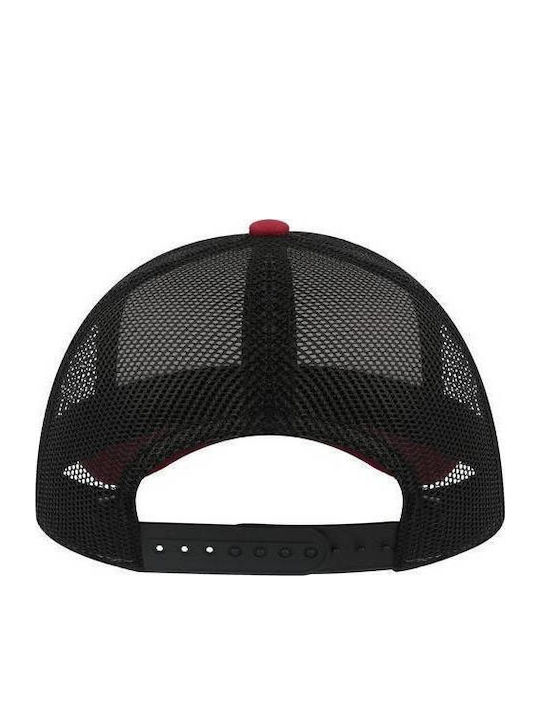 Atlantis S-Rapper Canvas Five-Panel Jockey Mesh 100% Cotton Canvas 270g White Black Burgundy