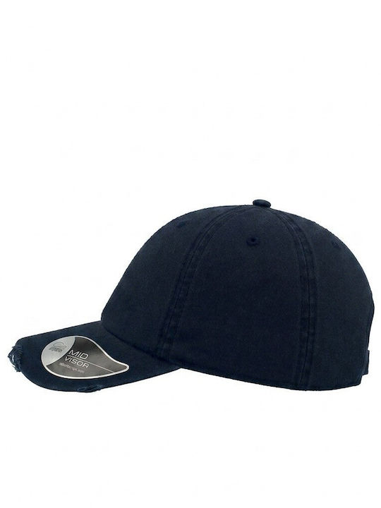 Atlantis 893 Dad Hat Destroyed Καπέλο Εξάφυλλο Κατεστραμμένο Τζόκεϊ 100% Βαμβάκι Navy Atlantis 893 Dad Hat Destroyed Καπέλο Εξάφυλλο Κατεστραμμένο Τζόκεϊ 100% Βαμβάκι Navy