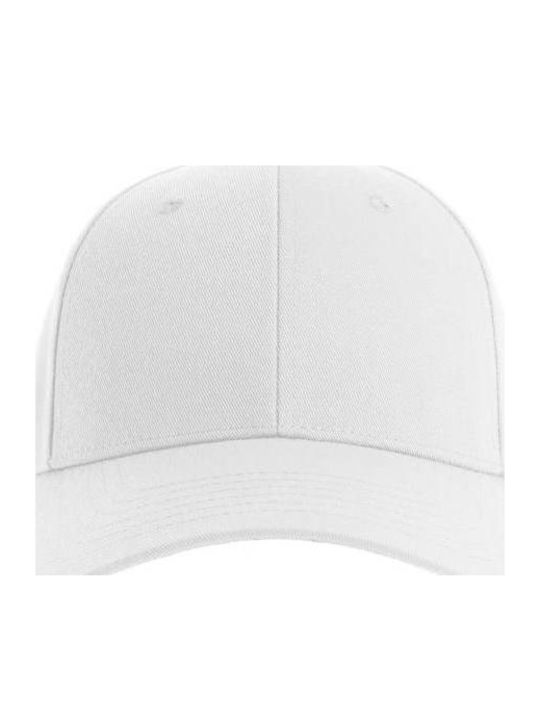 Atlantis Joshua Εξάφυλλο Καπέλο Τζόκεϊ 100% Πολυέστερ 200gsm White