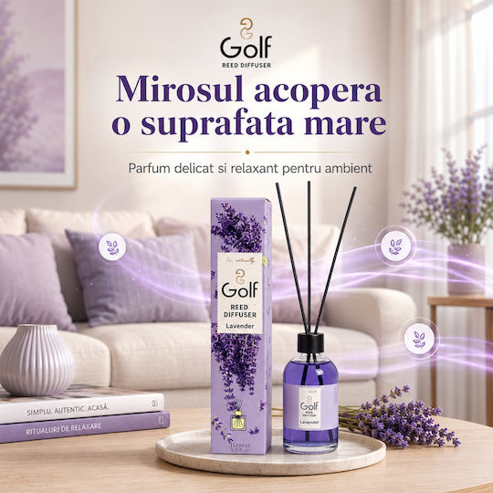 Golf Ambient Scent Diffuser Sticks Lavender Aroma Relaxing 110 Ml