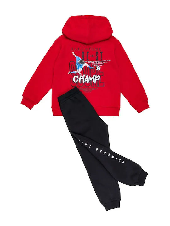 Kinder Sweatpants Set Rot
