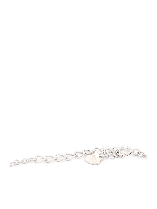 GLS Silver Women's Bracelet with Eye Design from Silver 19cm