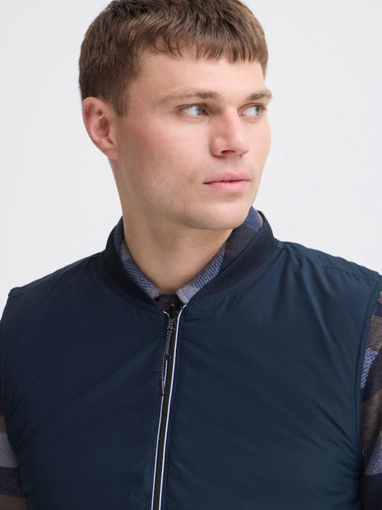 Sleeveless Jacket Blue