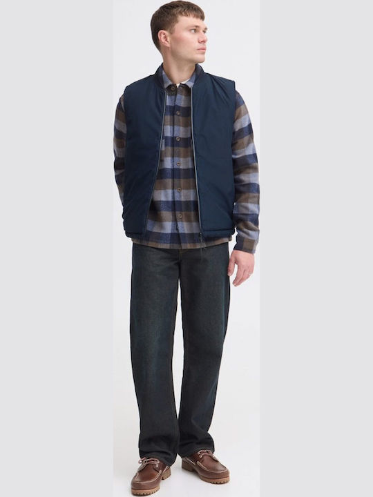Sleeveless Jacket Blue