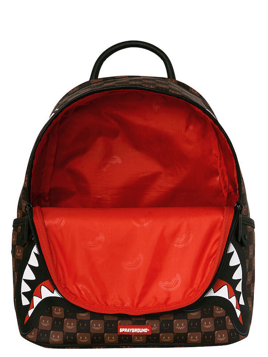 Sprayground Sharks In Paris Grin And Grind Savage Braunen Rucksack