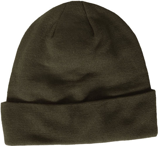 Worker Recycled Beanie Căciulă Pentru Bărbați Tricotată în Culoare Kaki