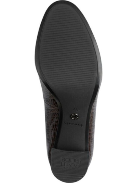 Pumps aus Braunen Lackleder