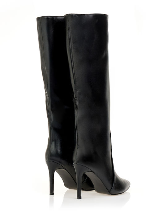 Damenstiefel mit Hohem Absatz in Schwarz
