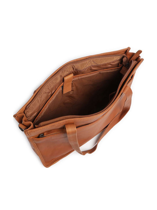 Leather Women's Tote Bag Tabac Brown