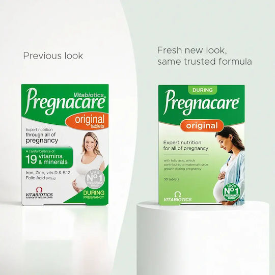 Vitabiotics PREGNACARE® ORIGINAL Добавка за Бременност 30 Таблетки