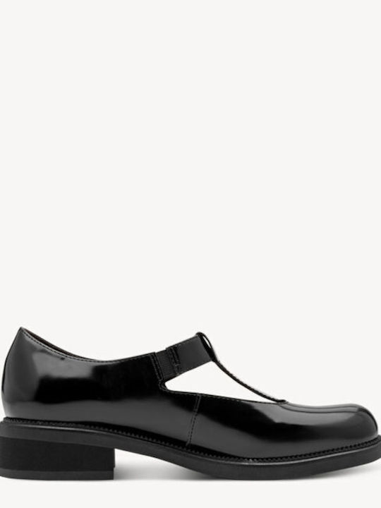 Women's Ballerina Shoes in Black Patent Leather