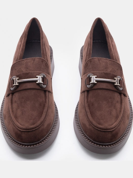 Women's Loafers In Brown Color