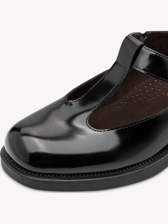 Women's Ballerina Shoes in Black Patent Leather