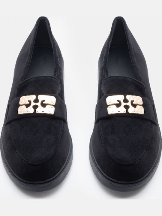 Women's Moccasins In Black Color