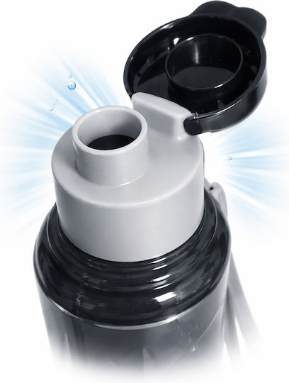 Paso Παιδικό Παγούρι με Καλαμάκι Μαύρο 500ml
