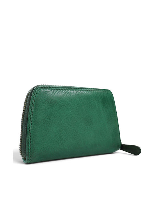 Leder Damenbrieftasche Grün