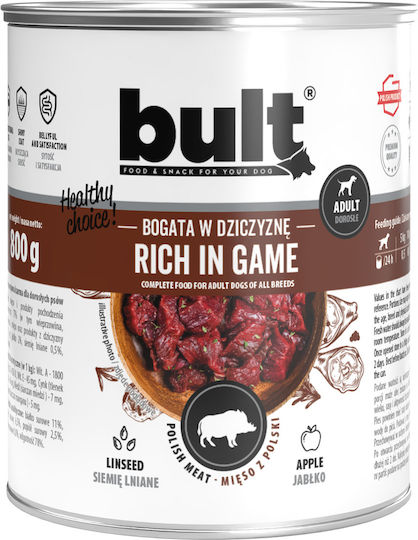 Bult Υγρή Τροφή Σκύλων σε Κονσέρβα με Κρέας 12x800gr