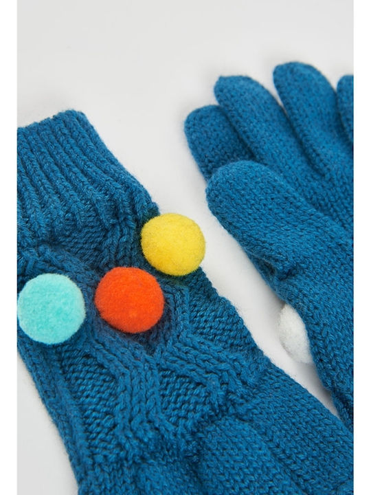 Kids Knitted Multicolour Gloves